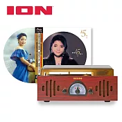 【精選唱片珍藏組】ION Audio Trio LP neo 3合1復古箱式黑膠唱機/ AM/FM收音機 + 鄧麗君 15週年 彩膠 LP