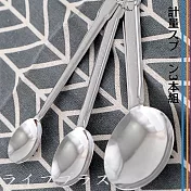 日本製不鏽鋼計量匙組-3入X3卡