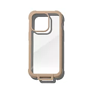 bitplay Wander Case 隨行殼 iPhone14 Plus-6.7吋 透明背蓋軍規防摔手機殼附風格貼紙 奶茶色