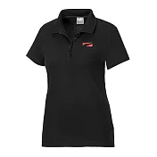 PUMA女 BT系列抽象彎刀造型短袖Polo衫(F) 58670801 M 黑