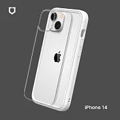 犀牛盾iPhone 14 (6.1吋) Mod NX 防摔邊框背蓋兩用手機保護殼 - 白