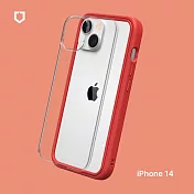 犀牛盾iPhone 14 (6.1吋) Mod NX 防摔邊框背蓋兩用手機保護殼 - 紅