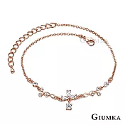 GIUMKA腳鍊巧麗佳人腳鏈精鍍玫瑰金 氣質甜美淑女款 玫金色款 ML04015  無 玫金色
