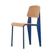 Vitra Standard 標準單椅 （淺橡木座面、鈷藍椅腳）