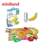 【西班牙miniland】綜合蔬果可水洗軟質厚拼圖