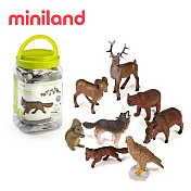【西班牙Miniland】動物星球8件組-森林動物