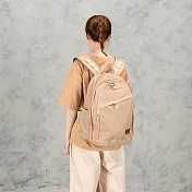 J II 後背包-陽光雙拉鍊防潑水後背包-多色可選-6005- 粉膚色