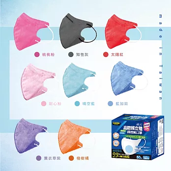 【masaka超淨新口罩】台灣製 成人立體口罩(可挑色)3盒組 超強防護力 透氣好呼吸 (50片/入) 晴空藍