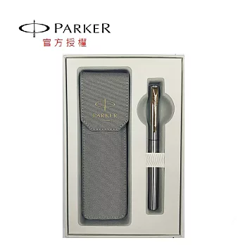 PARKER 禮盒 新威雅XL鋼筆 布筆套＋卡水 鋼桿金夾