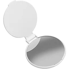 《REFLECTS》簡約折疊隨身鏡(圓白) | 鏡子 化妝鏡