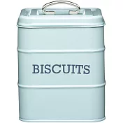 《KitchenCraft》復古餅乾密封罐(藍) | 保鮮罐 咖啡罐 收納罐 零食罐 儲物罐