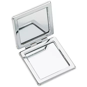《REFLECTS》方型雙面隨身鏡(白) | 鏡子 化妝鏡