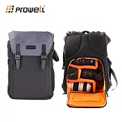 Prowell 一機多鏡相機後背包 相機保護包 專業攝影背包 單眼相機後背包 WIN-22346 贈送防雨罩 黑色*淺藍