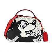 COACH Disney Mickey Mouse X Keith Haring聯名款雙層兩用包- 米白