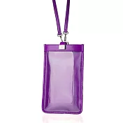 【LIEVO】 TOUCH - 真皮斜背手機護照包 深紫紅(IPhone / Samsung / Asus適用7 吋螢幕以下手機)