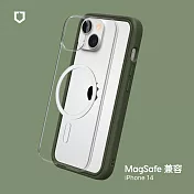 犀牛盾 iPhone 14 (6.1吋)  Mod NX(MagSafe兼容) 邊框背蓋兩用手機保護殼- 軍綠