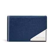 O’Pretty 歐沛媞 金屬皮革隨身名片夾(5.5X9.5cm)-多色可選 藍