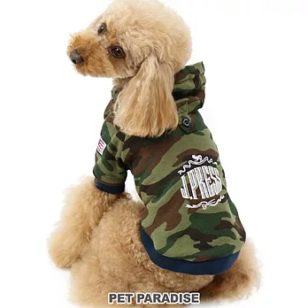 【PET PARADISE】寵物衣服-連帽迷彩綠 DSS