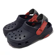 Crocs 洞洞鞋 Classic All-Terrain Clog K 童鞋 藍 紅 卡駱馳 207458410