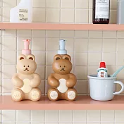 【U】Romane －DONATDONAT 多拿熊洗手乳罐 杏(粉色壓頭)