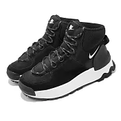 Nike 休閒鞋 Wmns City Classic Boot 女鞋 黑 白 靴子 戶外 麂皮 DQ5601-001 23.5cm BLACK/WHITE-BLACK