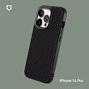犀牛盾 iPhone 14 Pro (6.1吋) SolidSuit 防摔背蓋手機保護殼/特殊材質款-碳纖維紋路