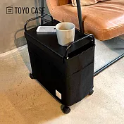【日本TOYO CASE】工業風移動式多功能收納邊桌-DIY- 摩登黑