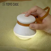 【日本TOYO CASE】USB充電型照明式除毛球機(附清潔用毛刷)- 典雅白