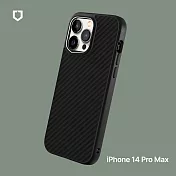 犀牛盾 iPhone 14 Pro Max (6.7吋) SolidSuit 防摔背蓋手機保護殼/特殊材質款-碳纖維紋路