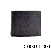 【Cerruti 1881】限量2折 義大利頂級小牛皮8卡短夾 全新專櫃展示品(咖啡色 CEPU05033M)