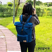 【KOPER】心實袋-單扣休閒後背包 MIT台灣製造 海洋藍