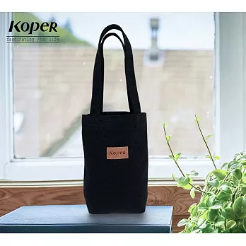 【KOPER】不平帆-簡約質感飲料袋/小提袋 MIT台灣製造 經典黑