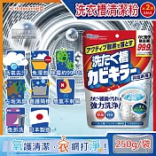 (2袋超值組)日本SC Johnson莊臣-免浸泡氧系除霉去汙消臭洗衣機槽清潔粉250g/袋(直立式,雙槽式筒槽強力洗淨劑)