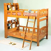 Homelike 維爾書架型方柱雙層床 實木雙層床 上下舖 3.5尺床 小孩床 宿舍 專人配送安裝