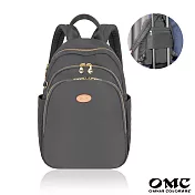【OMC】纖美三層商務旅行後背包03288- 鐵灰