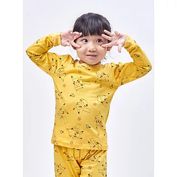 【ONEDER 旺達棉品】寶可夢 皮卡丘純棉純棉長袖套裝 台灣製兒童居家服 PK-NL001 110 皮卡丘(PK-NL001)