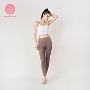 【Mukasa】LISSOM 輕盈裸感瑜珈褲 - 可可色 - MUK-22901 S 可可色