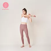 【Mukasa】LISSOM 輕盈裸感瑜珈褲 - 乾燥粉 - MUK-22901 M 乾燥粉