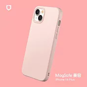 犀牛盾 iPhone 14 Plus (6.7吋) SolidSuit (MagSafe 兼容) 防摔背蓋手機保護殼- 櫻花粉