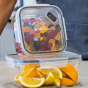 《MasterClass》方形Tritan密封便當盒(1.4L) | 環保餐盒 保鮮盒 午餐盒 飯盒