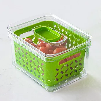 《MasterClass》蔬果瀝水保鮮盒(1.6L) | 冰箱收納盒 蔬果收納盒 分層分格