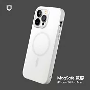 犀牛盾 iPhone 14 Pro Max (6.7吋) SolidSuit (MagSafe 兼容) 防摔背蓋手機保護殼- 白