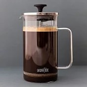《La Cafetiere》玻璃法式濾壓壺(簡約銀1L) | 泡茶器 冷泡壺 沖茶器 法壓壺 咖啡壺 奶泡杯