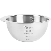 《EXCELSA》不鏽鋼刻度打蛋盆(2.5L) | 不鏽鋼攪拌盆 料理盆 洗滌盆 備料盆