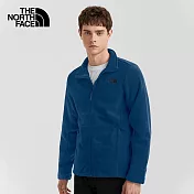 The North Face 保暖立領 男抓絨外套-NF0A5AUYHDC S 藍