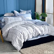 義大利La Belle《田園風格》加大純棉四件式防蹣抗菌吸濕排汗兩用被床包組