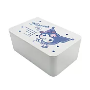 【Sanrio 三麗鷗】濕紙巾收納盒 綜合簡約系列 收納盒 衛生紙收納 口罩收納 (18.8*12.2*7.5cm) 酷洛米微笑