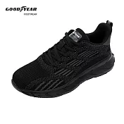GOODYEAR 【極致】男款羽量飛織運動鞋-黑 / GAMR23230 JP25.5 黑
