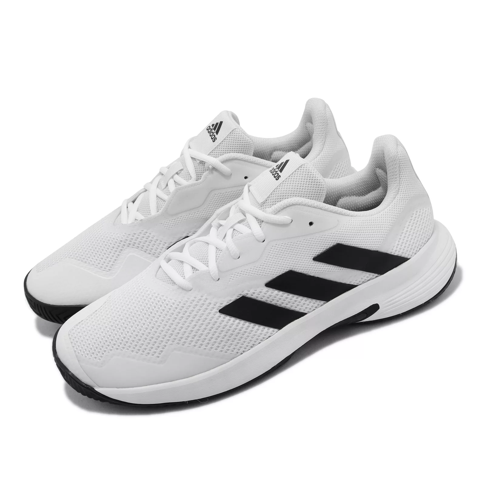 adidas 網球鞋 CourtJam Control M 男鞋 白 黑 緩震 運動鞋 基本款 愛迪達 GW2984