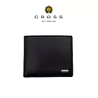 【CROSS】台灣總經銷 限量2折 頂級小牛皮8卡皮夾 艾維斯系列 全新專櫃展示品 (黑色 贈禮盒提袋)
